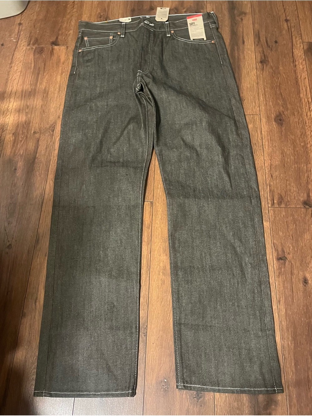 Levi's 501 shrink to fit Men's Straight Jeans in Dark Charcoal 36x34